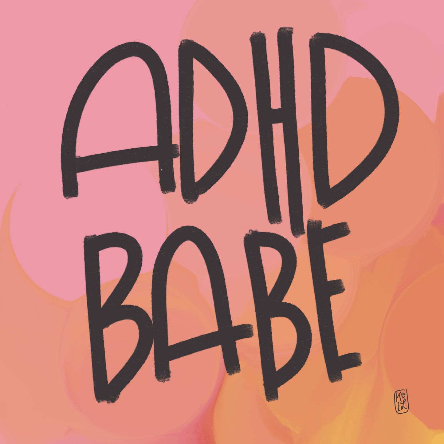 ADHD Babe Sticker